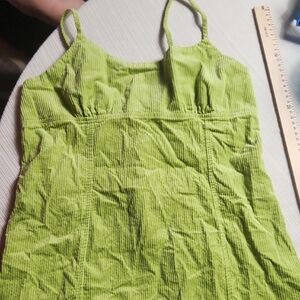Green Corduroy Dress